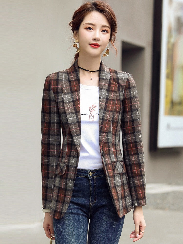 Spring And Summer Thin Slim Fit Professional Short Suit Jacket (see size chart under more details)