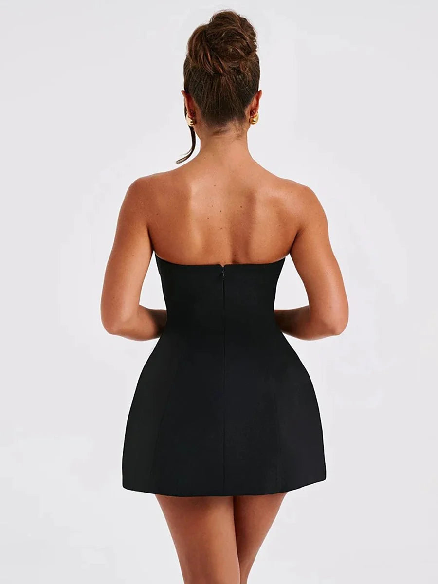 Daisy Summer Tube Dress - Floral Chic for Sunny Days