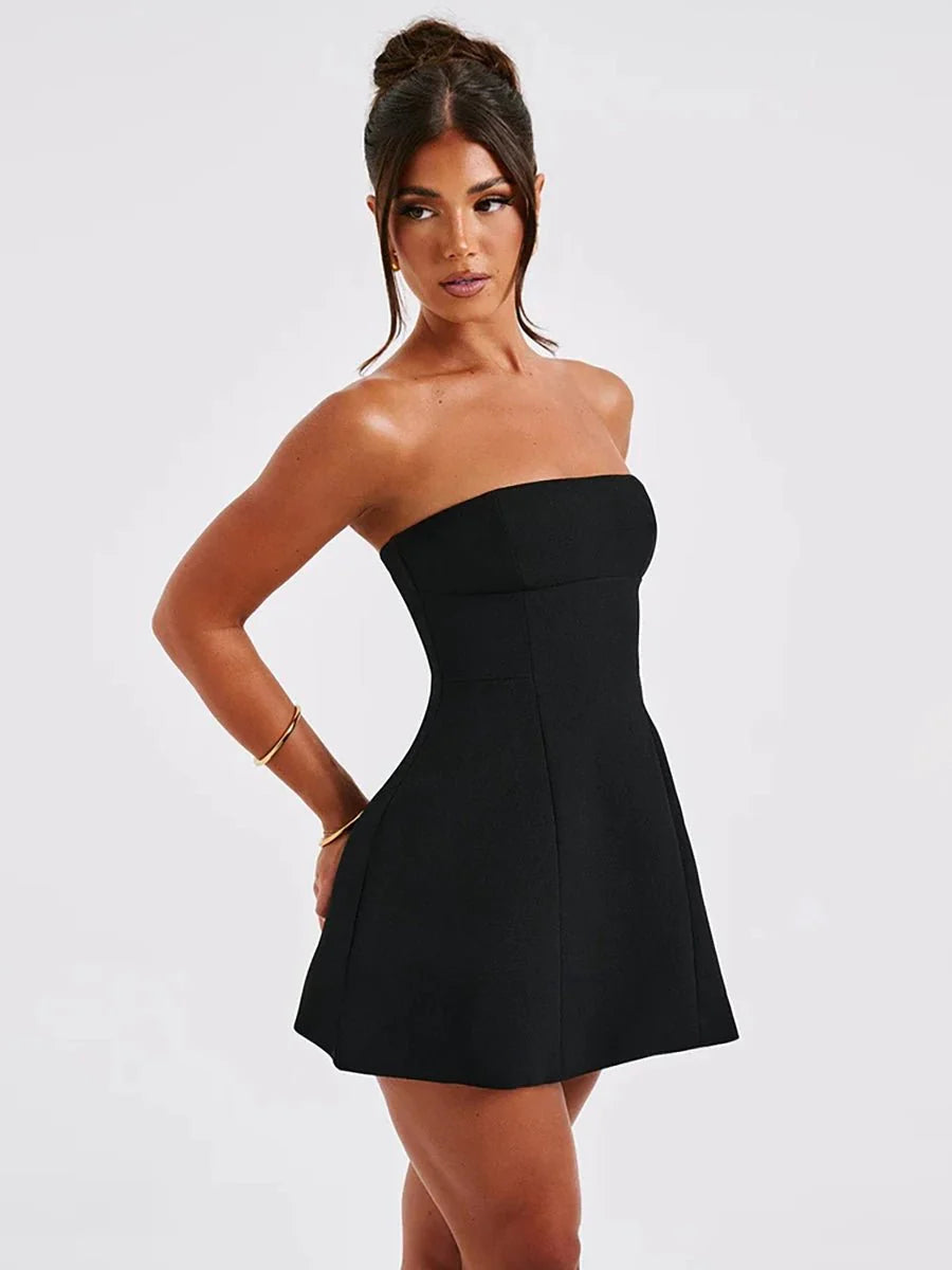 Daisy Summer Tube Dress - Floral Chic for Sunny Days