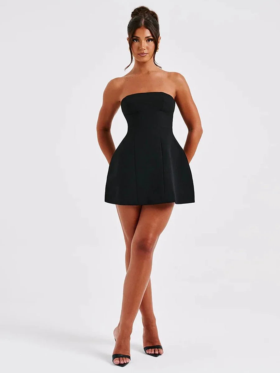 Daisy Summer Tube Dress - Floral Chic for Sunny Days