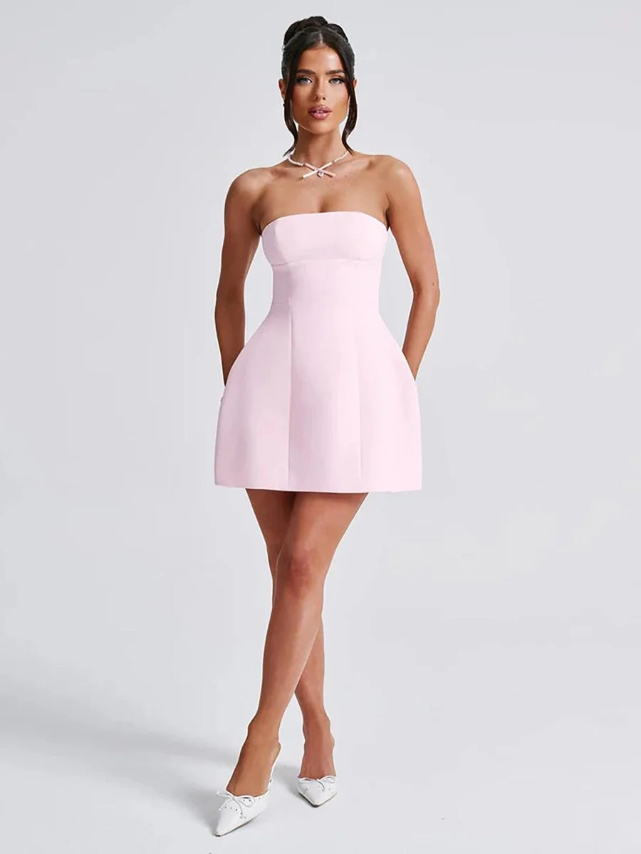 Daisy Summer Tube Dress - Floral Chic for Sunny Days