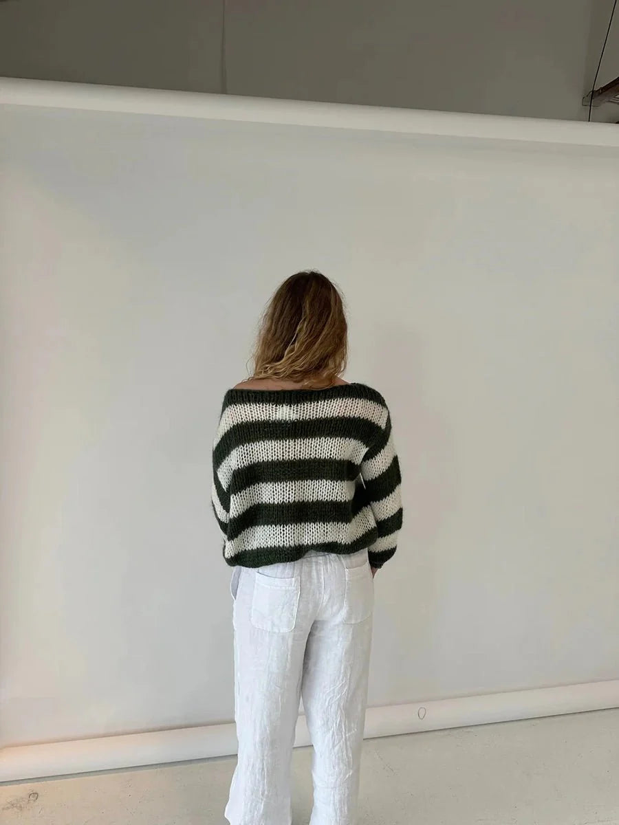 Jaida Loose Striped Pullover Sweater