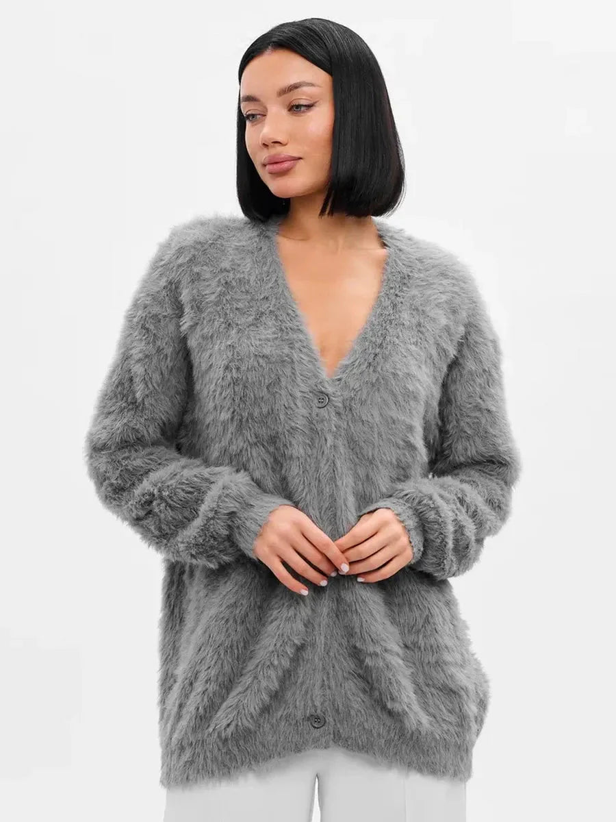 Cozy Priya Loose V-neck Sweater - Fall Essential