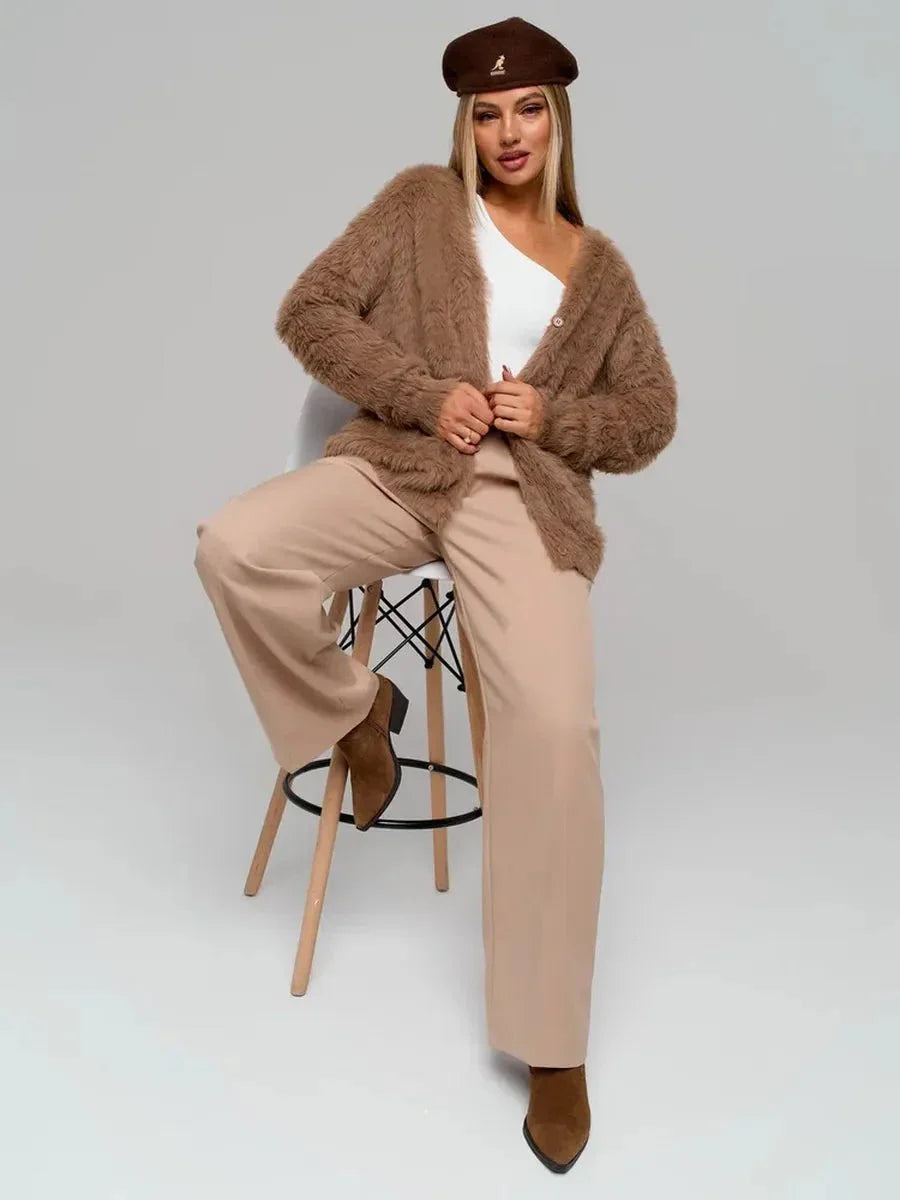 Cozy Priya Loose V-neck Sweater - Fall Essential